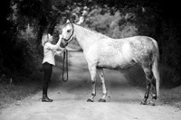Black and white