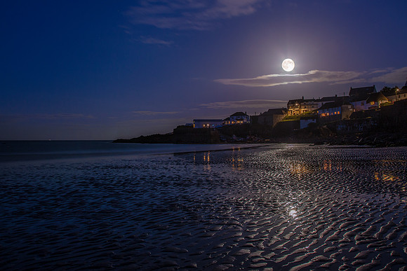 Supermoon 2013 at Coverack